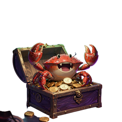 Drops & Wins - alchemistische Illustration mit Professor und Bonus Crab im CasinoLab