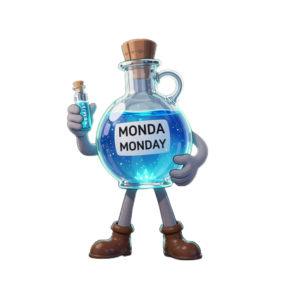 Monday Boost - alchemistische Illustration mit Professor und Bonus Crab im CasinoLab